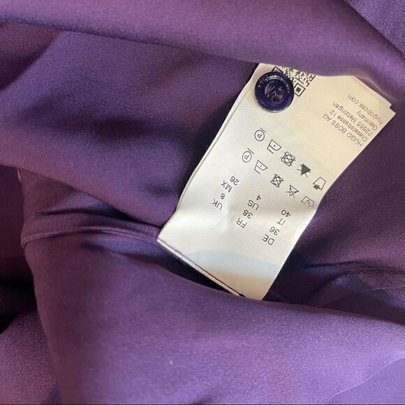 Hugo Boss Ladelia Blouse NWTin PURPLE Color - Picture 10 of 10